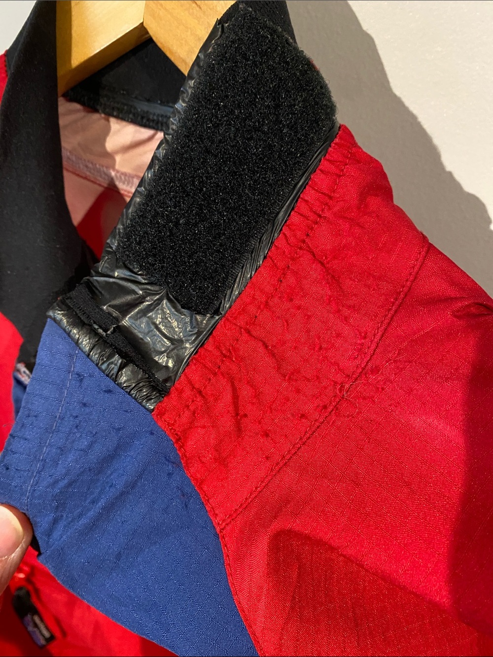 Patagonia Vintage 1997 Jacket Red Packable Windbreaker Pullover Anorak - Picture 13 of 16